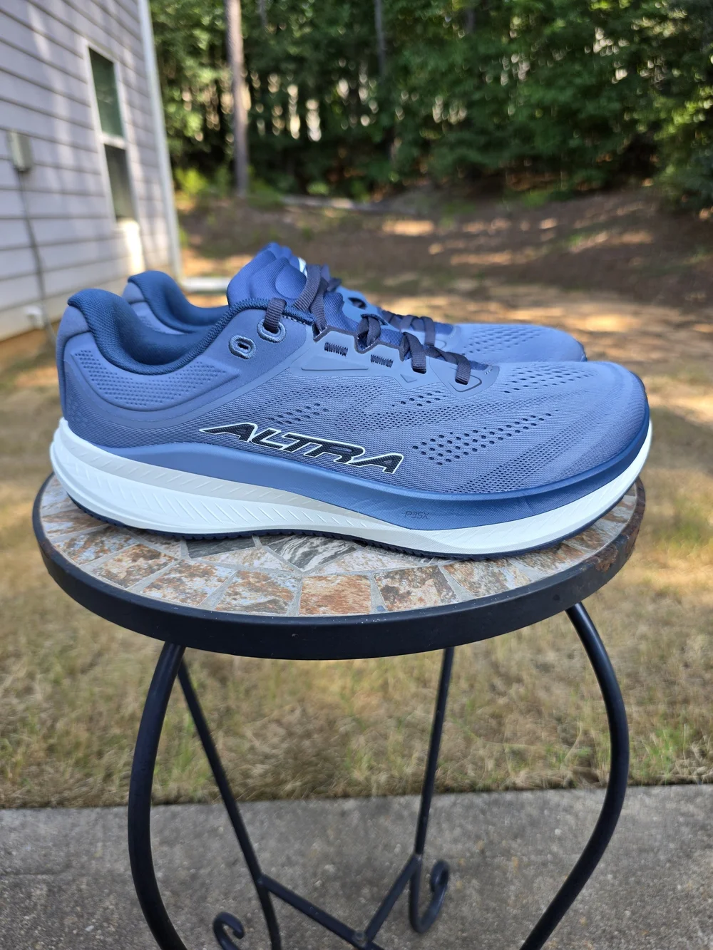 Altra Torin 9 ALOA85TN87S Flint Stone/Blue Night Running Shoes Men Sz 10 Worn 1x